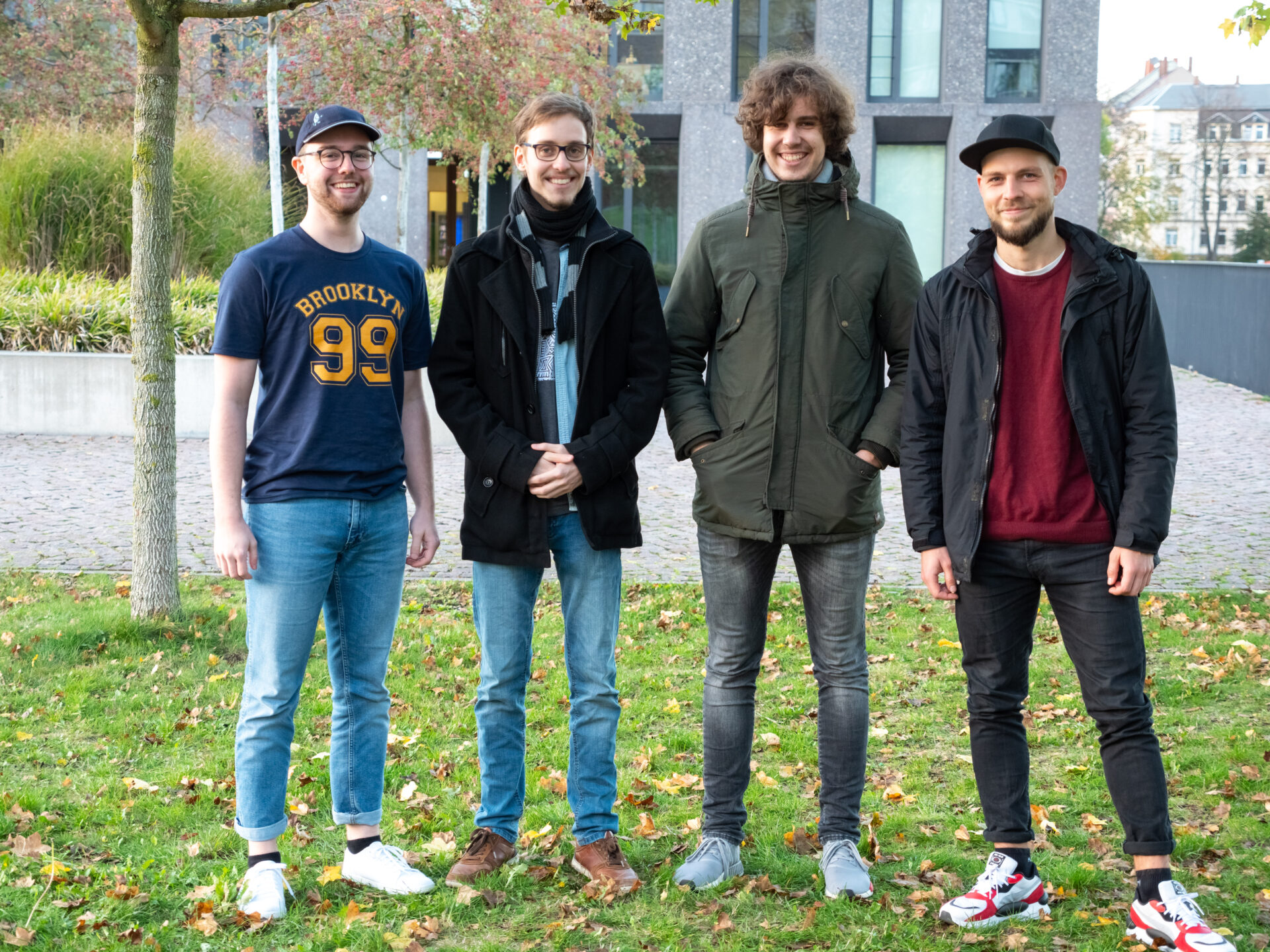 Das Team Grafik des Crossmedia- Teams der Hochschule Mittweida: Julian Krug, Florian Schroeder, Johannes Christoph